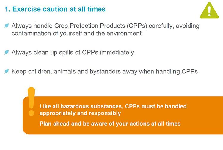 This is the exercise caution at all times.